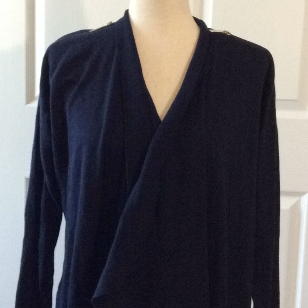 Michael Kors Shoulder Zippered Cardigan